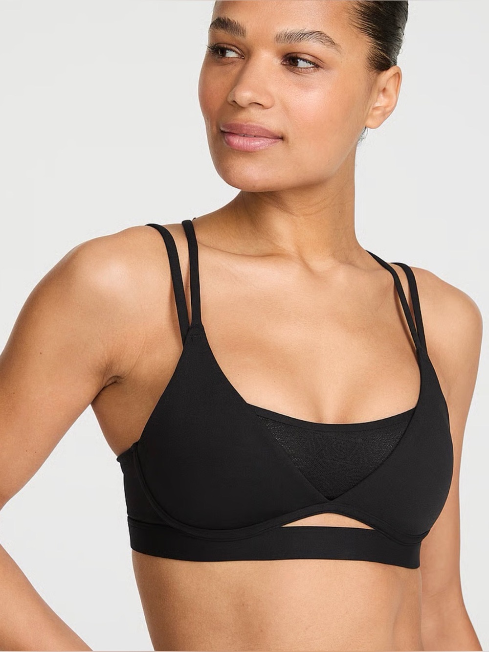 Victoria’s Secret VSX Elevate Strappy Plunge Sports Bra